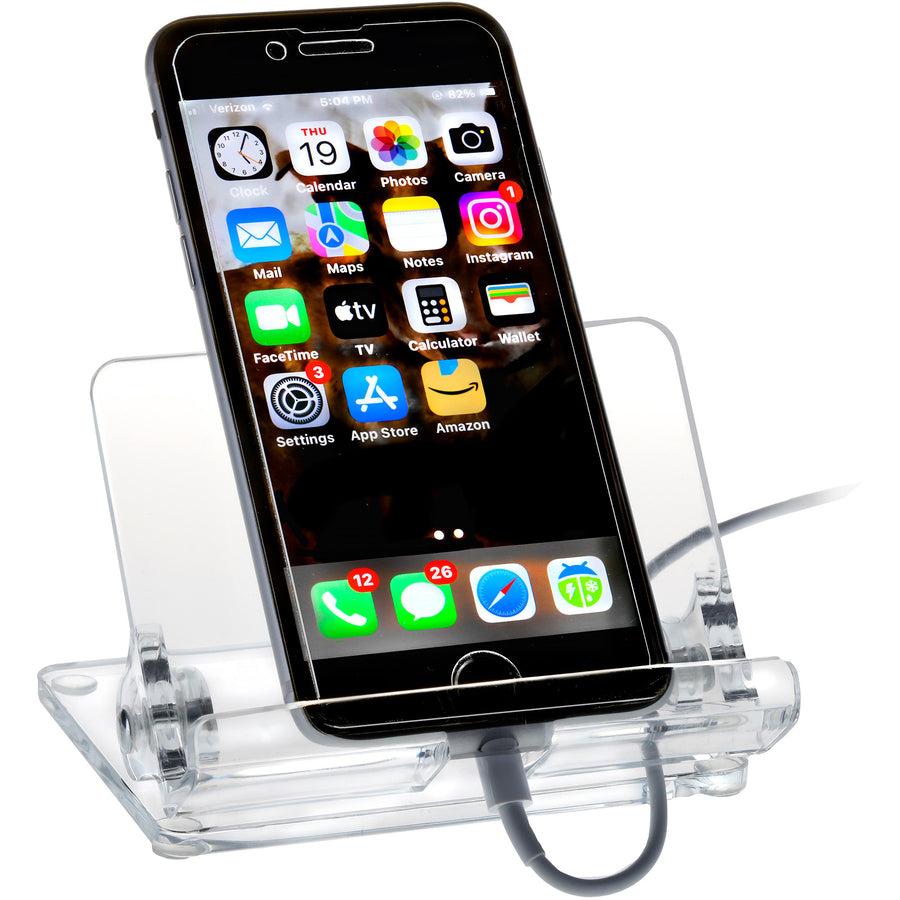 kantek-acrylic-mobile-phone-stand-portrait-landscape-acrylic-clear-adjustable-angle-foldable-non-skid-feet_ktkats600 - 2