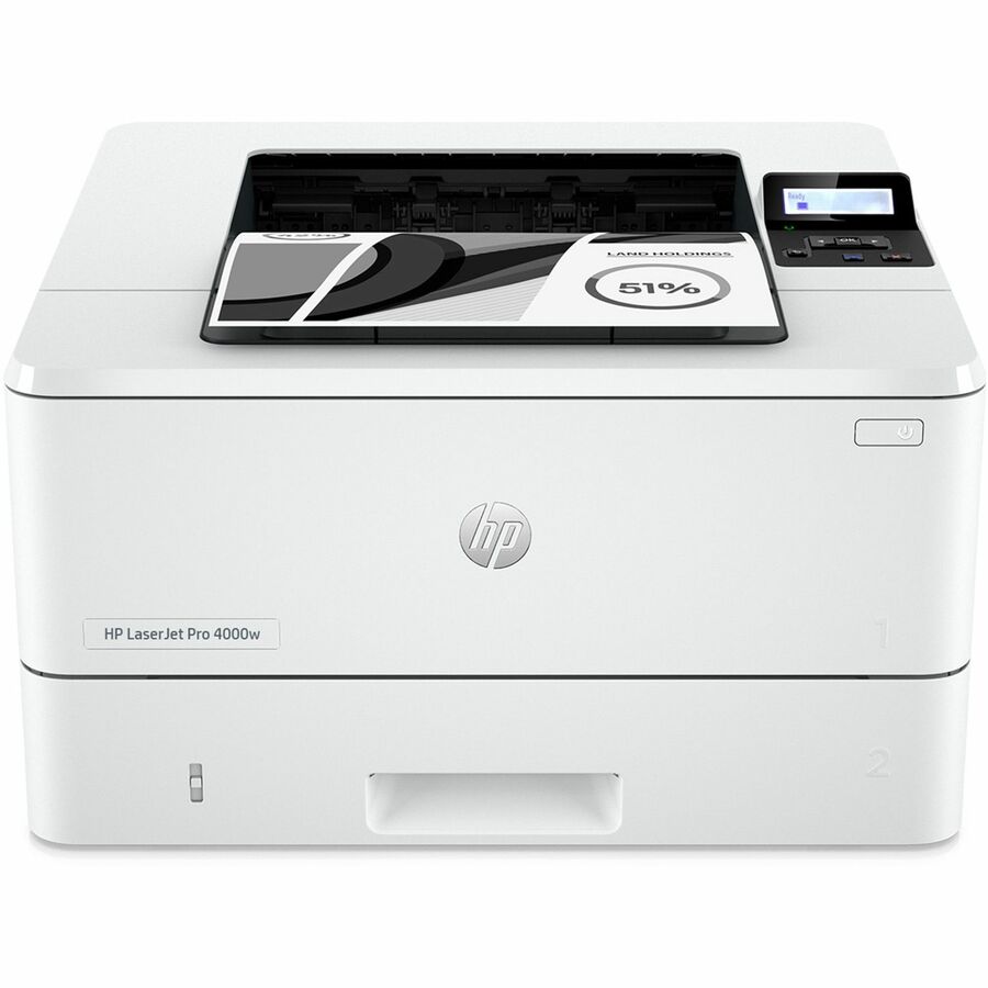 HP LaserJet Pro 4001 4001dn Desktop Laser Printer - Monochrome - 63 ppm Mono - 4800 x 600 dpi Print - Automatic Duplex Print - 350 Sheets Input - Ethernet - HP Smart App, Apple AirPrint, Mopria - 80000 Pages Duty Cycle - Plain Paper Print - Gigabit E