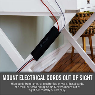 VELCRO Mountable Cut-To-Length Cable Sleeves - Cable Sleeve - Black - 2 - 36" Length