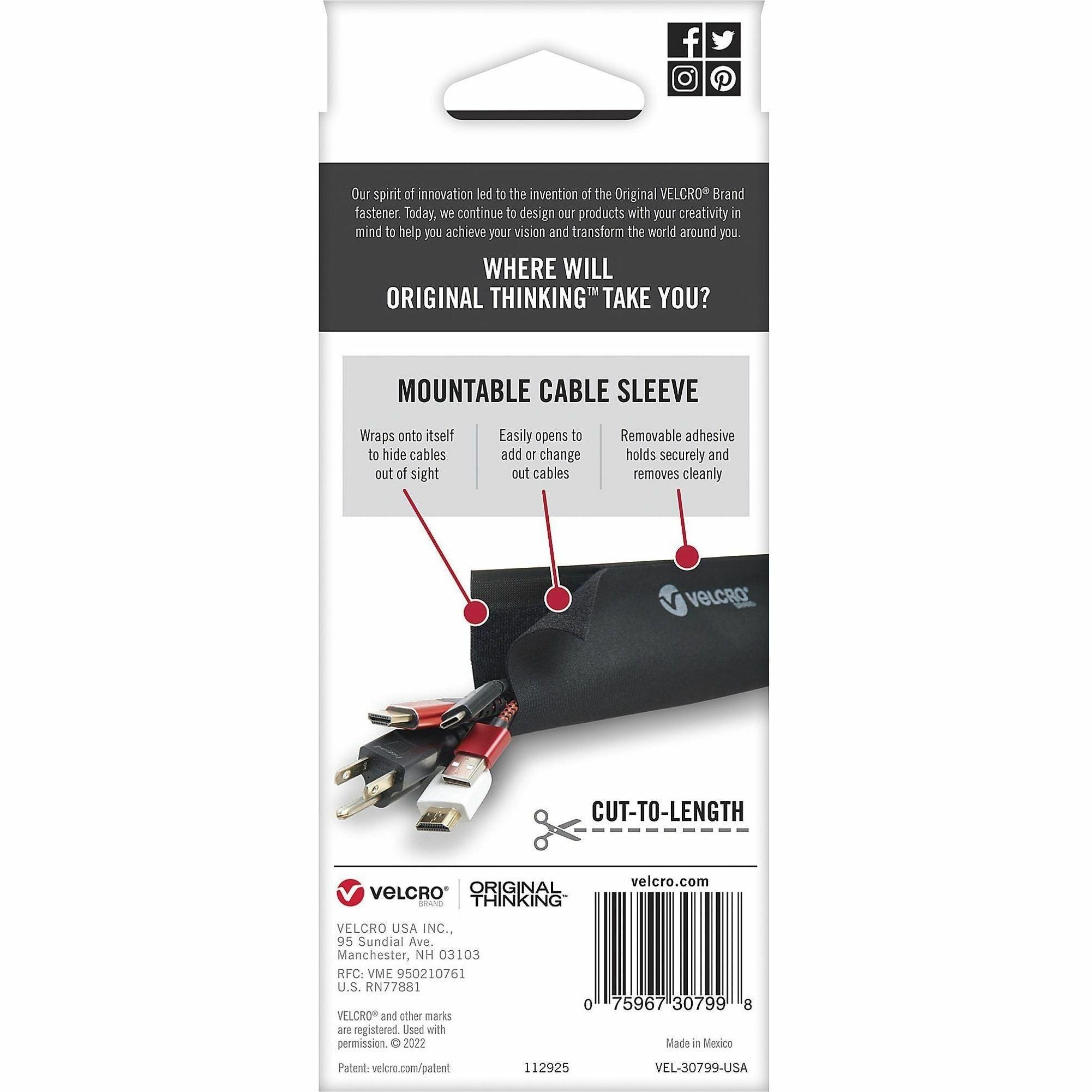 velcro-mountable-cut-to-length-cable-sleeves-cable-sleeve-black-2-36-length_vek30799 - 2