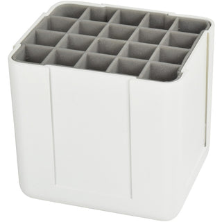Deflecto Interlocking Marker Organizer - 4.3" Height x 4.4" Width x 3.4" DepthDesktop - Portable, Stackable - White - Acrylonitrile Butadiene Styrene (ABS) - 1 Each