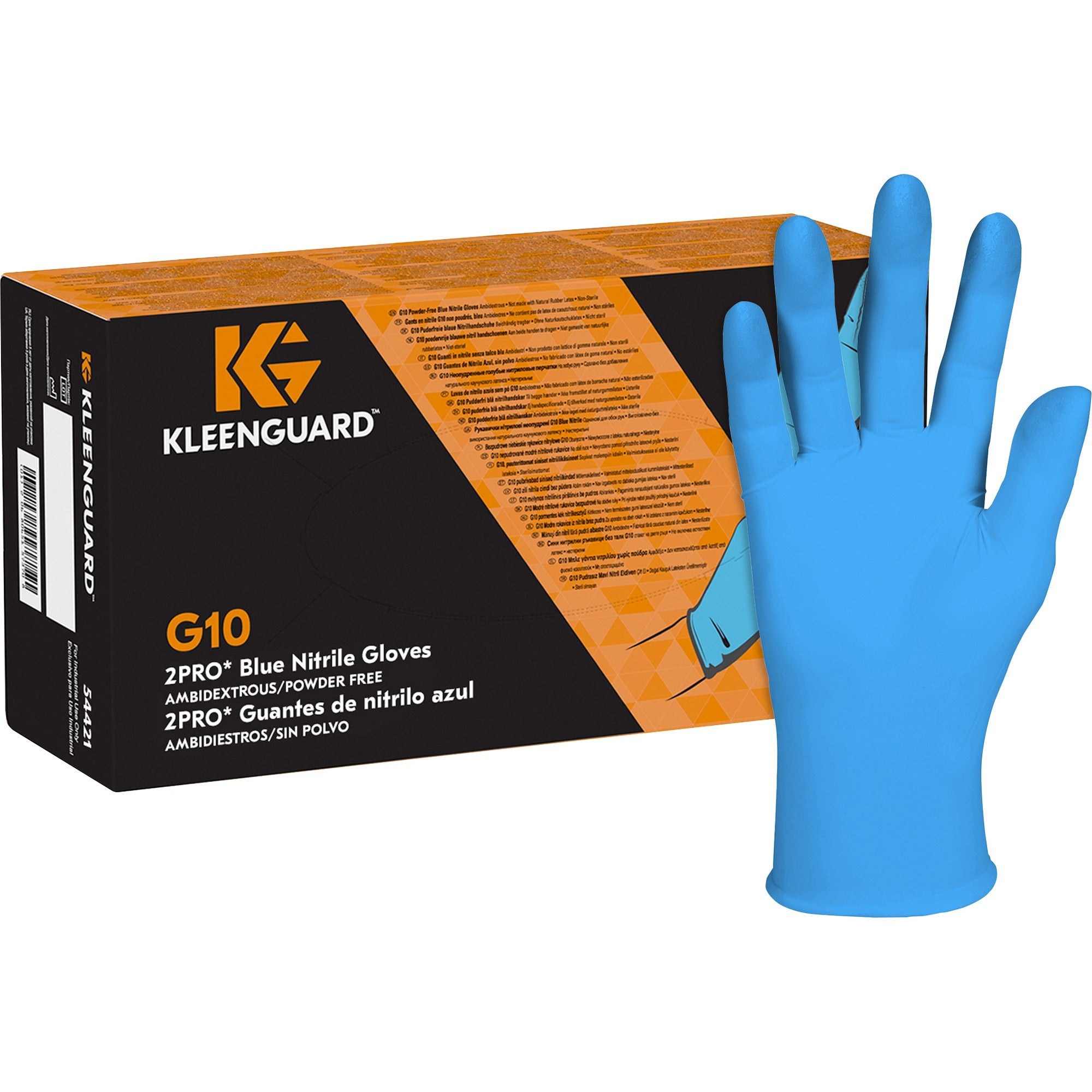 kleenguard-g10-blue-nitrile-gloves-small-size-for-right-left-hand-nitrile-blue-high-tactile-sensitivity-textured-grip-for-food-handling-food-preparation-manufacturing-food-service-electrical-electrical-contracting-painting-automot_kcc54421 - 1