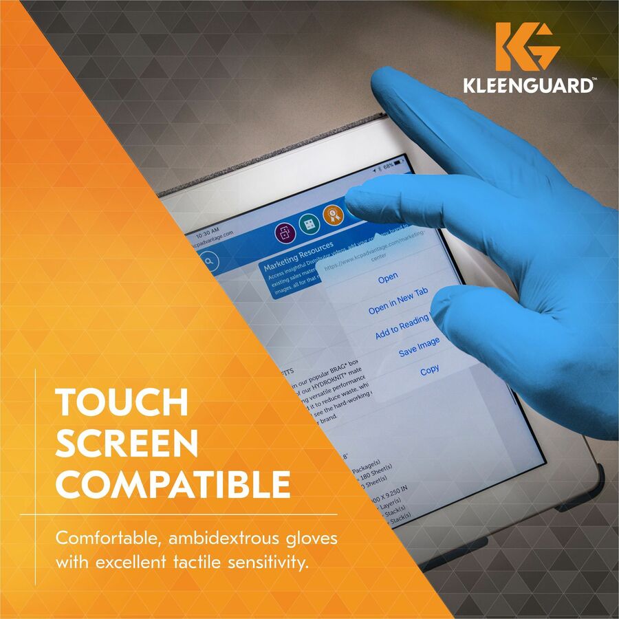 kleenguard-g10-blue-nitrile-gloves-small-size-for-right-left-hand-nitrile-blue-high-tactile-sensitivity-textured-grip-for-food-handling-food-preparation-manufacturing-food-service-electrical-electrical-contracting-painting-automot_kcc54421 - 4