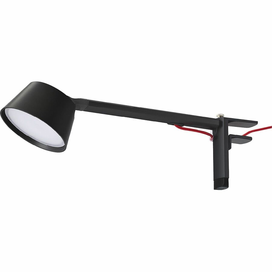 Bostitch Verve Adjustable LED Desk Lamp - LED Bulb - Adjustable, Dimmable, Adjustable Brightness, Clock, Durable, Swivel Base, Color Changing Mode - Aluminum - Desk Mountable - Black - for Desk - Alexa Supported