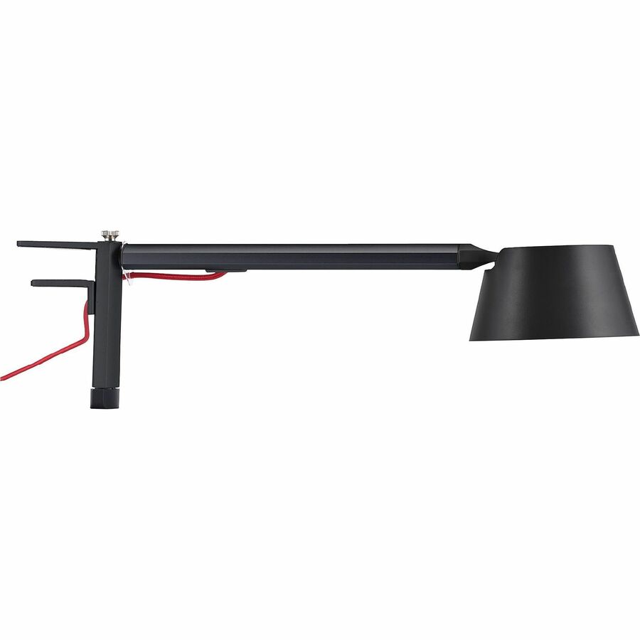 Bostitch Verve Adjustable LED Desk Lamp - LED Bulb - Adjustable, Dimmable, Adjustable Brightness, Clock, Durable, Swivel Base, Color Changing Mode - Aluminum - Desk Mountable - Black - for Desk - Alexa Supported