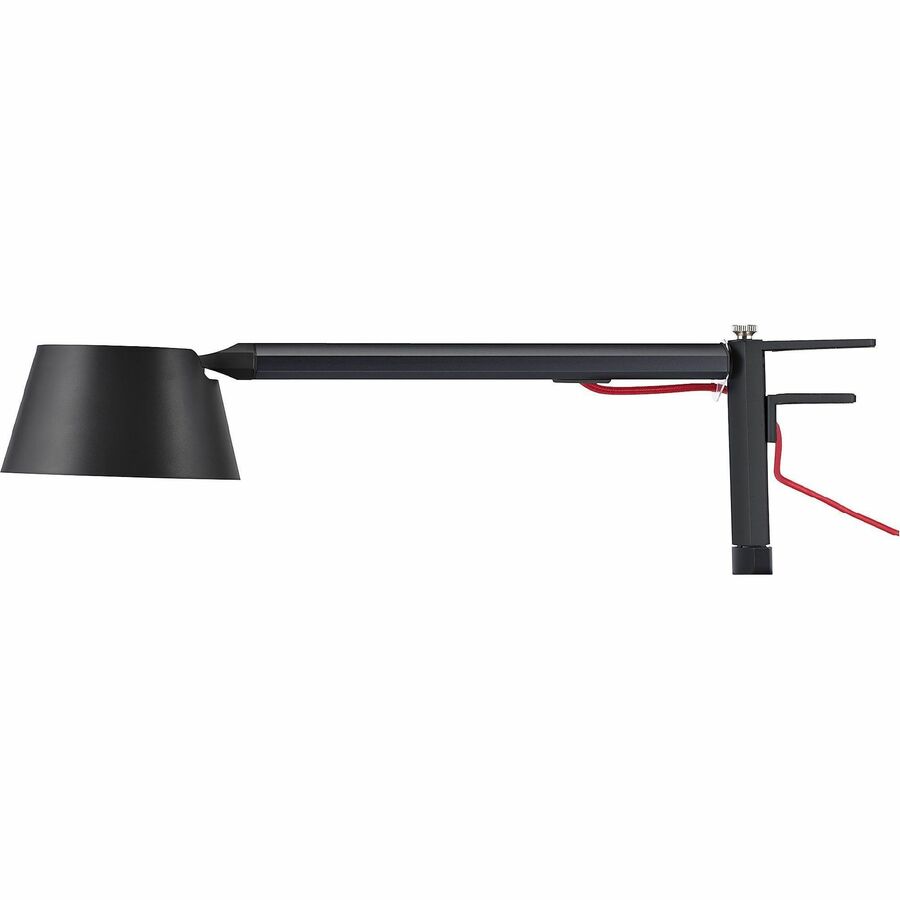 Bostitch Verve Adjustable LED Desk Lamp - LED Bulb - Adjustable, Dimmable, Adjustable Brightness, Clock, Durable, Swivel Base, Color Changing Mode - Aluminum - Desk Mountable - Black - for Desk - Alexa Supported