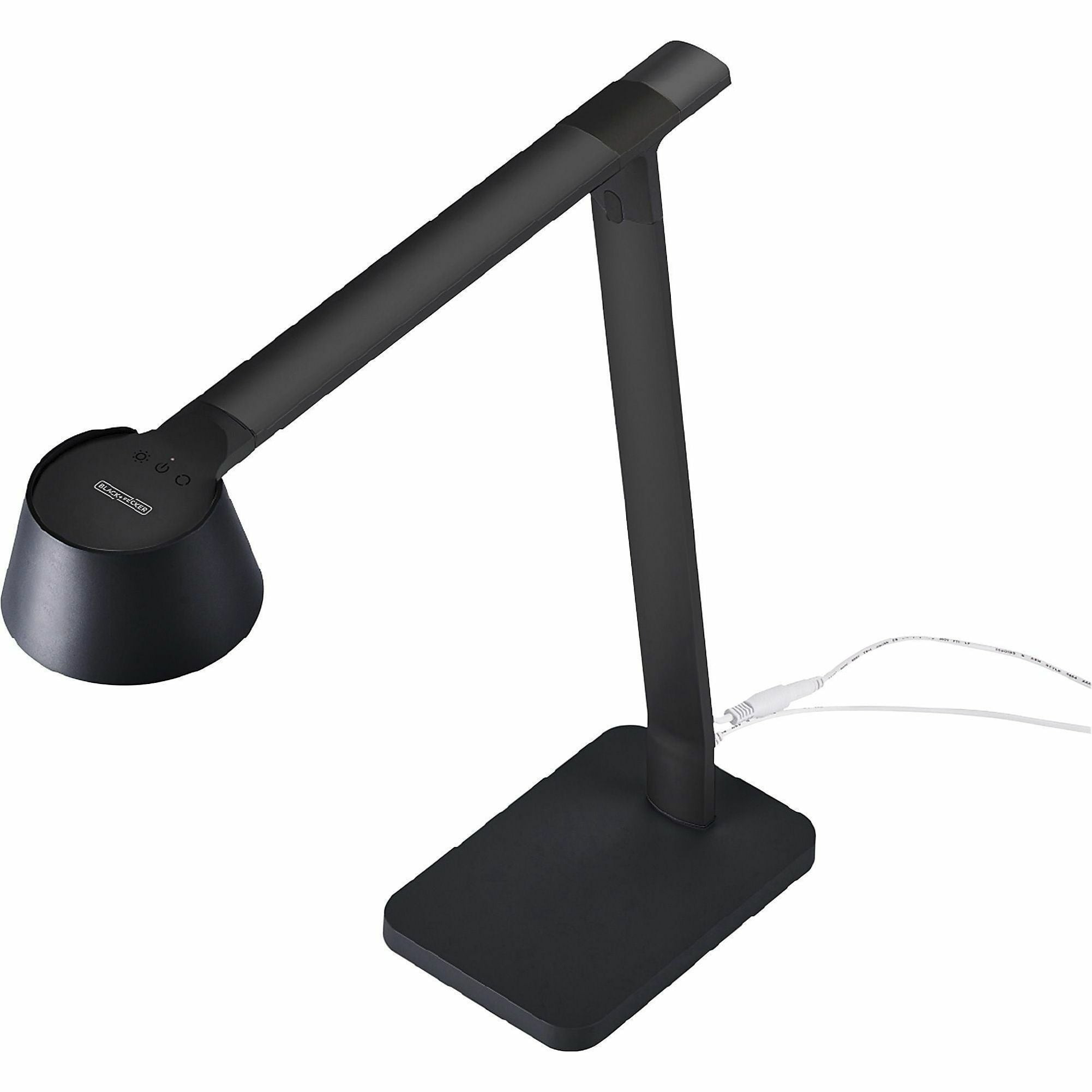 bostitch-verve-adjustable-led-desk-lamp-led-bulb-adjustable-dimmable-adjustable-brightness-clock-durable-usb-charging-swivel-base-color-changing-mode-aluminum-desk-mountable-black-for-desk-alexa-supported_bos2200usbsmbk - 6