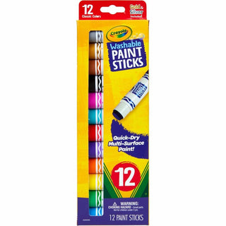 Crayola Project Quick-Dry Paint Sticks - Stick - 1 Pack - Multicolor