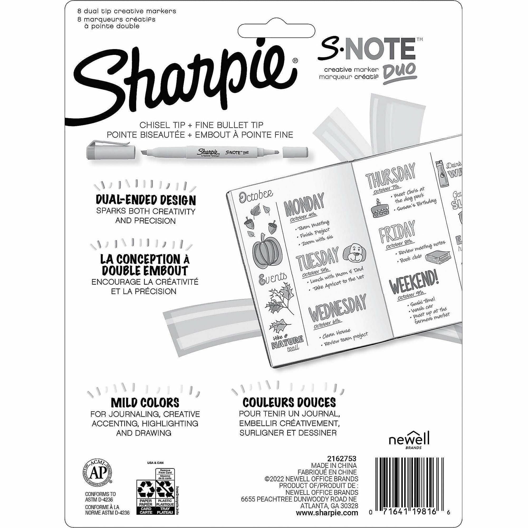sharpie-s-note-duo-dual-tip-markers-chisel-bullet-marker-point-style-assorted-6-box_san2154173bx - 3