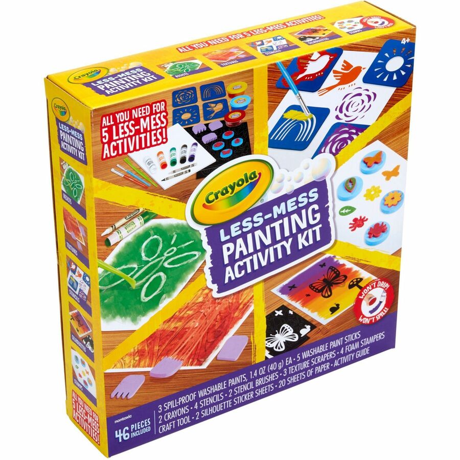 Crayola Less Mess Paint Set - Paint, Art - 1 Kit