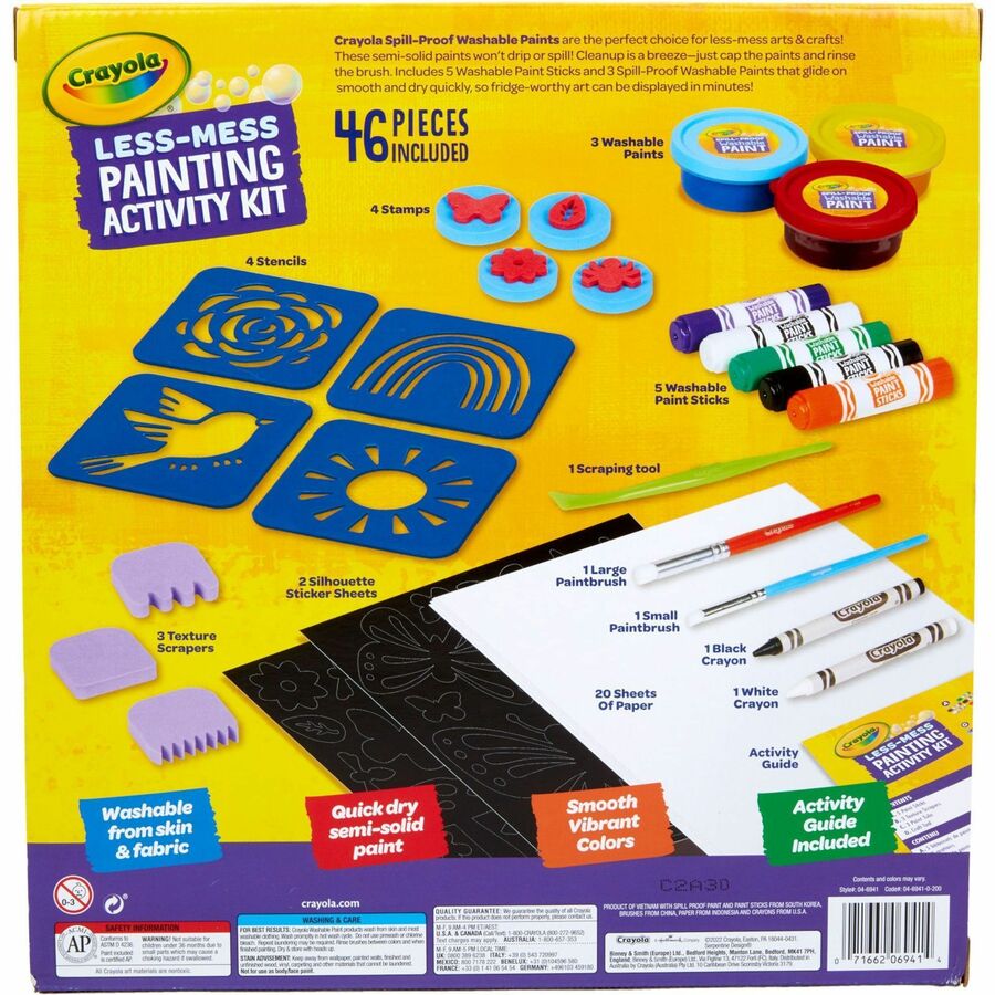 Crayola Less Mess Paint Set - Paint, Art - 1 Kit