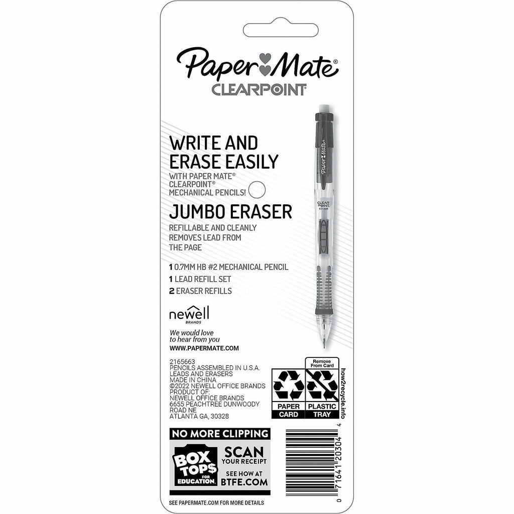 paper-mate-clearpoint-mechanical-pencils-07-mm-lead-diameter-black-barrel-1-pack_pap2164289 - 2