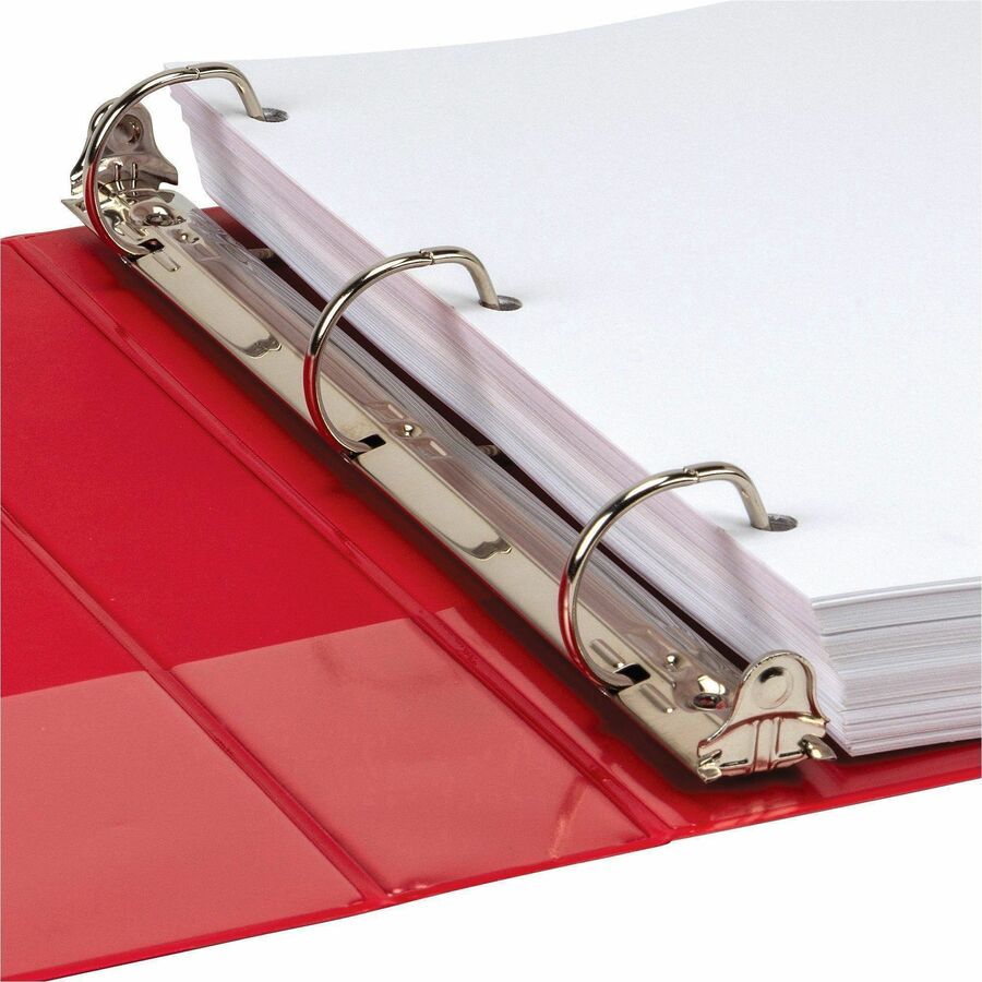Samsill Durable View Binders - 1 1/2" Binder Capacity - Letter - 8 1/2" x 11" Sheet Size - 350 Sheet Capacity - D-Ring Fastener(s) - 2 Internal Pocket(s) - Chipboard, Polypropylene - Assorted - Recycled - Clear Overlay, Durable, Non-glare, PVC-free,