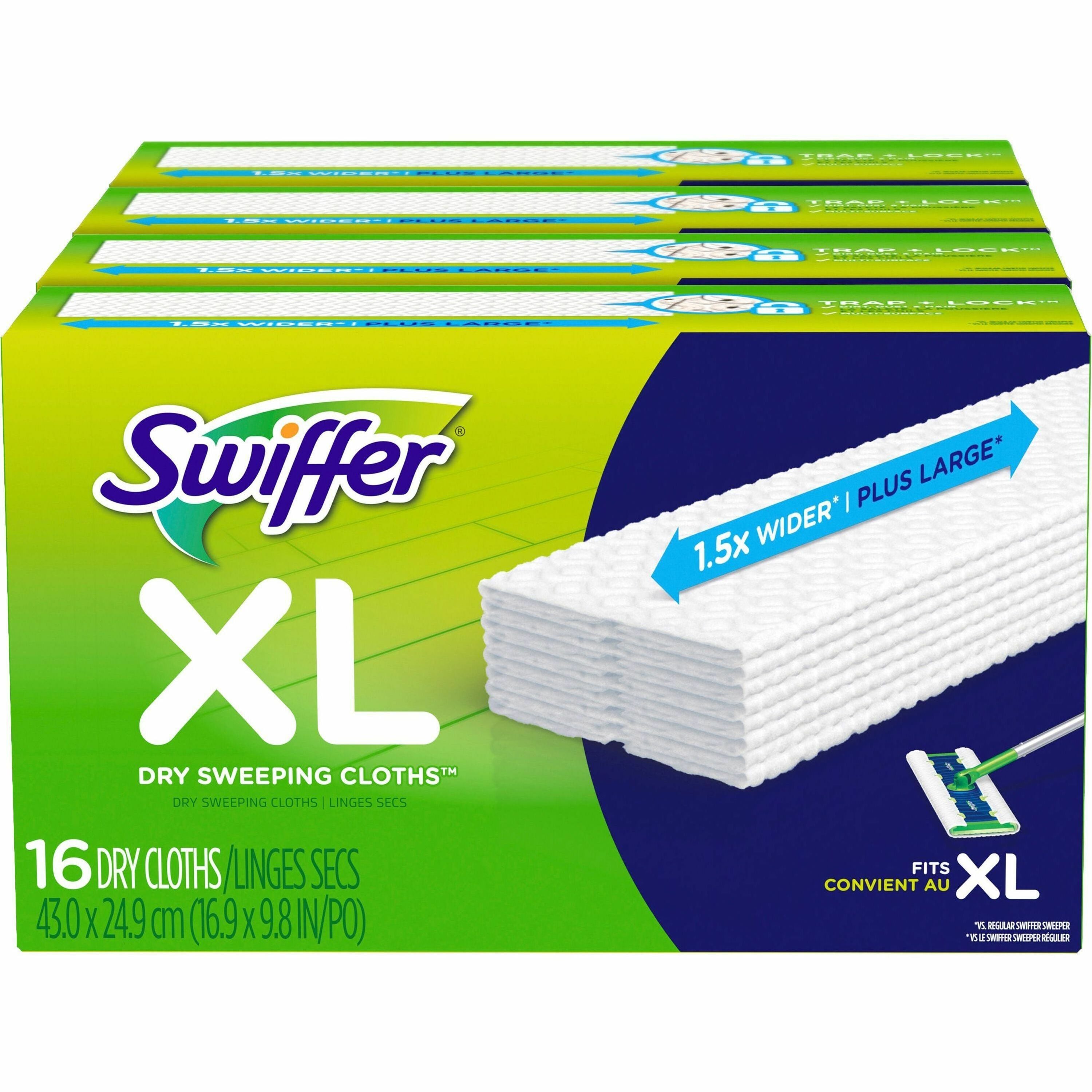 swiffer-sweeper-xl-dry-sweeping-cloths-x-large-white-16-per-box-4-carton_pgc96826ct - 1