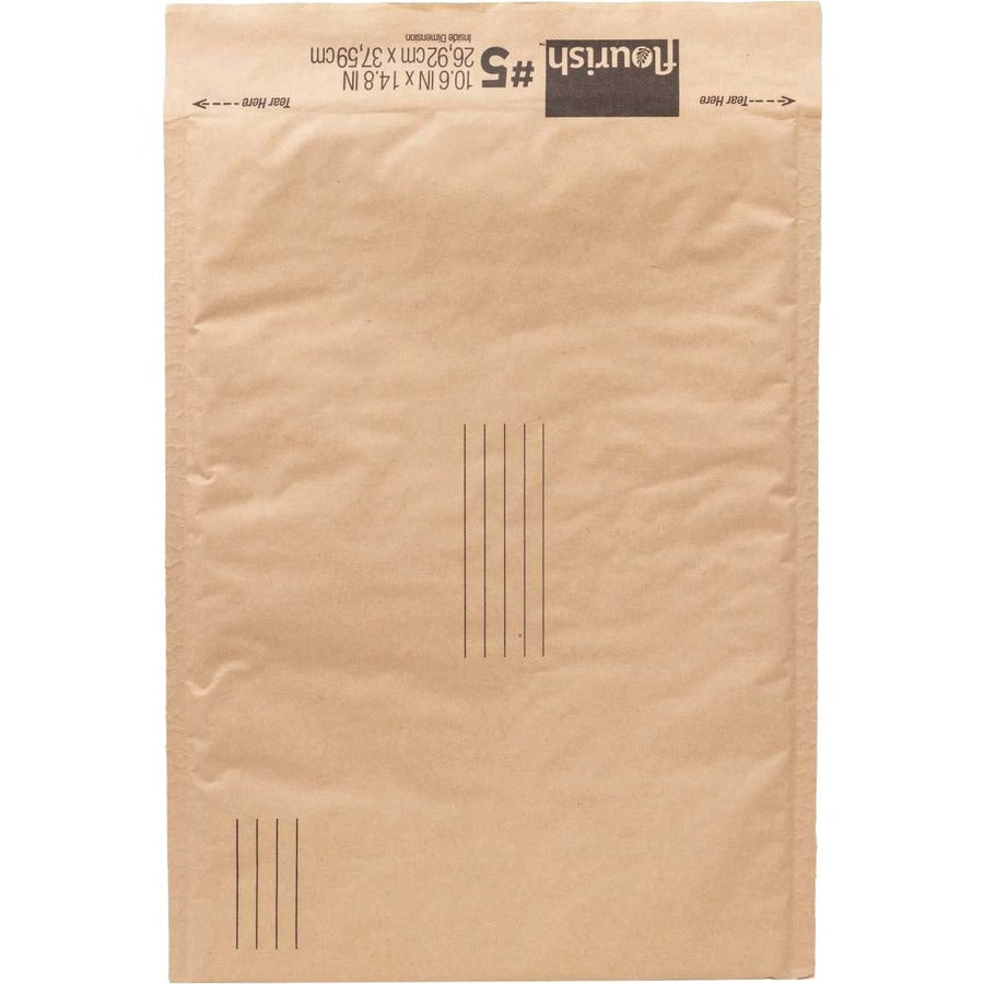 duck-brand-flourish-honeycomb-recyclable-mailers-mailing-shipping-14-4-5-length-flap-1-each-brown_duc287433 - 2