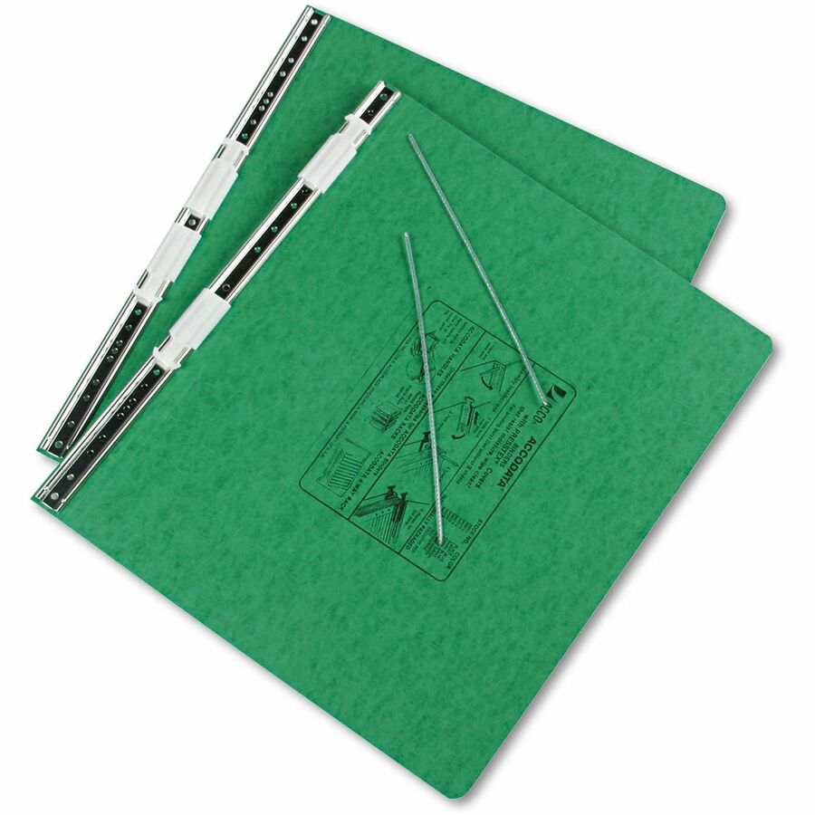 PRESSTEX Covers with Storage Hooks, 2 Posts, 6" Capacity, 14.88 x 11, Dark Green