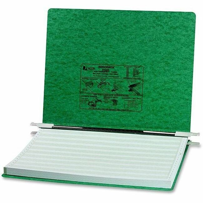PRESSTEX Covers with Storage Hooks, 2 Posts, 6" Capacity, 14.88 x 11, Dark Green