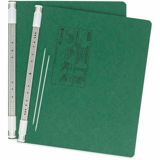 PRESSTEX Covers with Storage Hooks, 2 Posts, 6" Capacity, 14.88 x 11, Dark Green