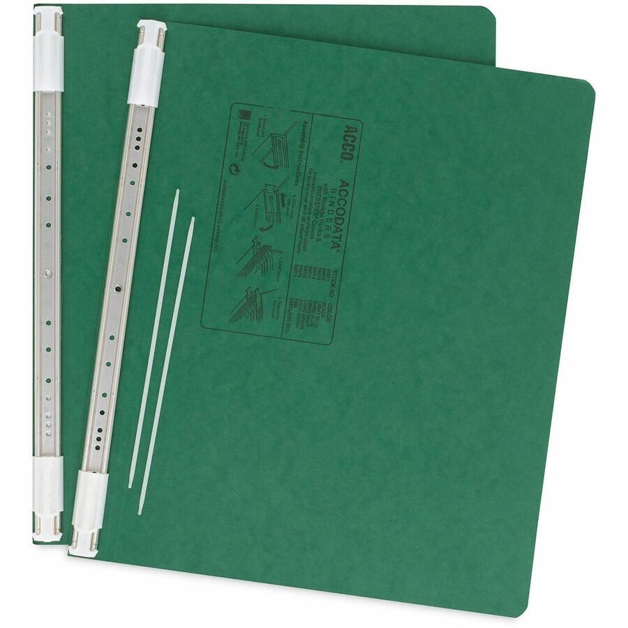 PRESSTEX Covers with Storage Hooks, 2 Posts, 6" Capacity, 14.88 x 11, Dark Green