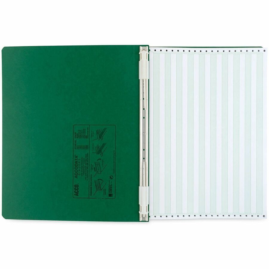 PRESSTEX Covers with Storage Hooks, 2 Posts, 6" Capacity, 14.88 x 11, Dark Green