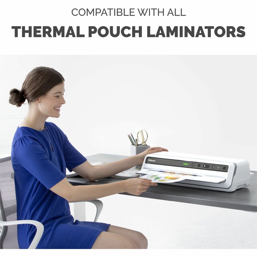 Laminating Pouches, 5 mil, 3.75" x 2.25", Gloss Clear, 100/Pack