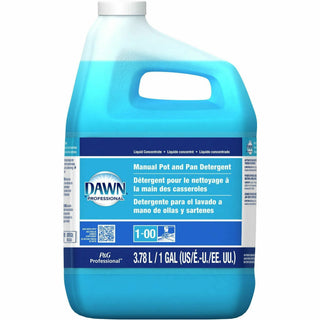 Dawn Manual Pot/Pan Detergent - Concentrate Liquid - 128 fl oz (4 quart) - Original Scent - 4 / Carton - Blue