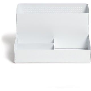 u-brands-perforated-all-in-one-desktop-organizer-4-compartments-compact-metal-1-each_ubr5717u0106 - 1