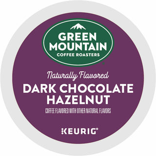 Green Mountain Coffee Roasters K-Cup Dark Chocolate Hazelnut Coffee - Compatible with K-Cup Brewer, Keurig Brewer - Medium - 24 / Box - 1