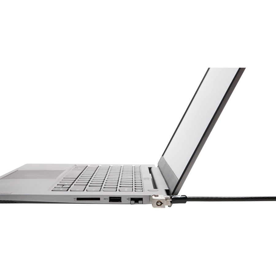 Kensington Slim NanoSaver 2.0 Keyed Laptop Lock - Keyed Lock - Carbon Steel - 5.91 ft - For Notebook