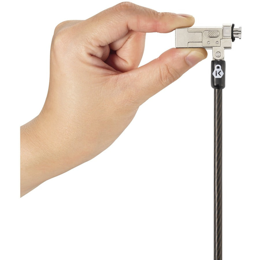 Kensington Slim NanoSaver 2.0 Keyed Laptop Lock - Keyed Lock - Carbon Steel - 5.91 ft - For Notebook