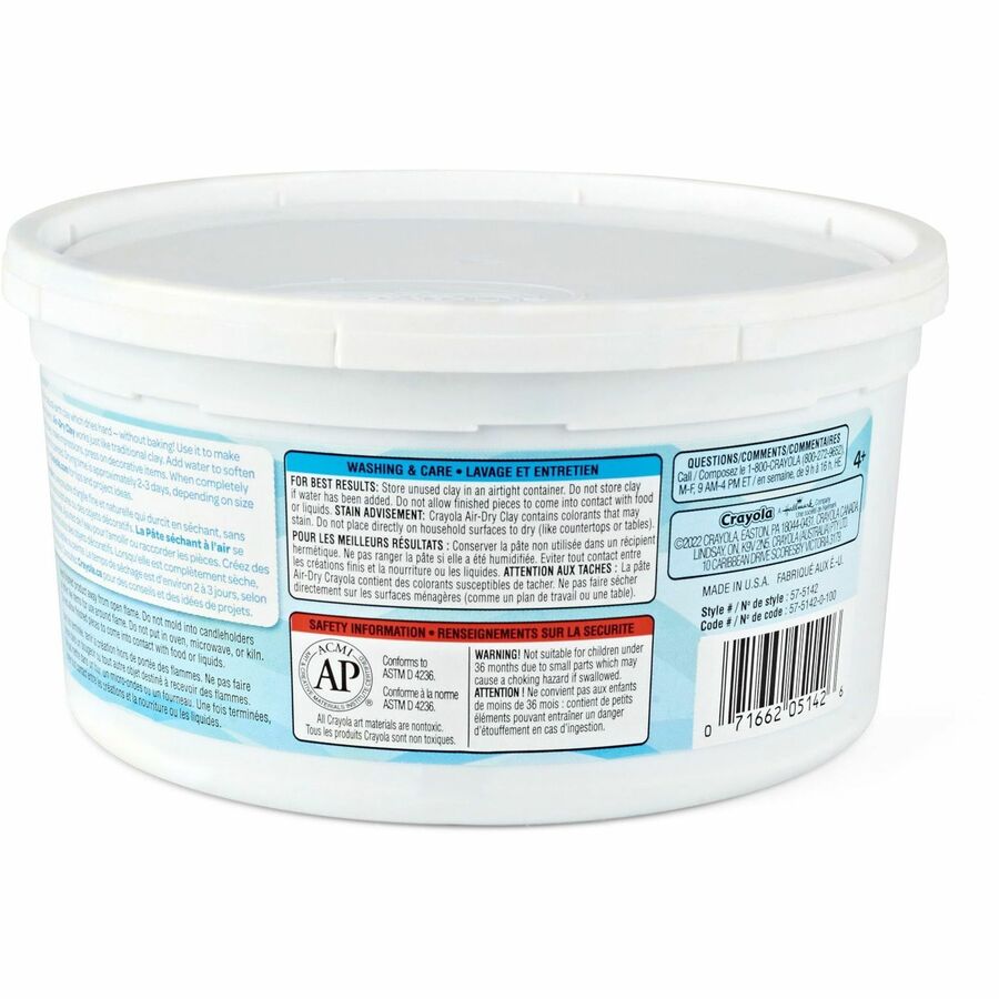 Crayola Air-Dry Clay - Art, Classroom, Art Room - 1 Each - Blue