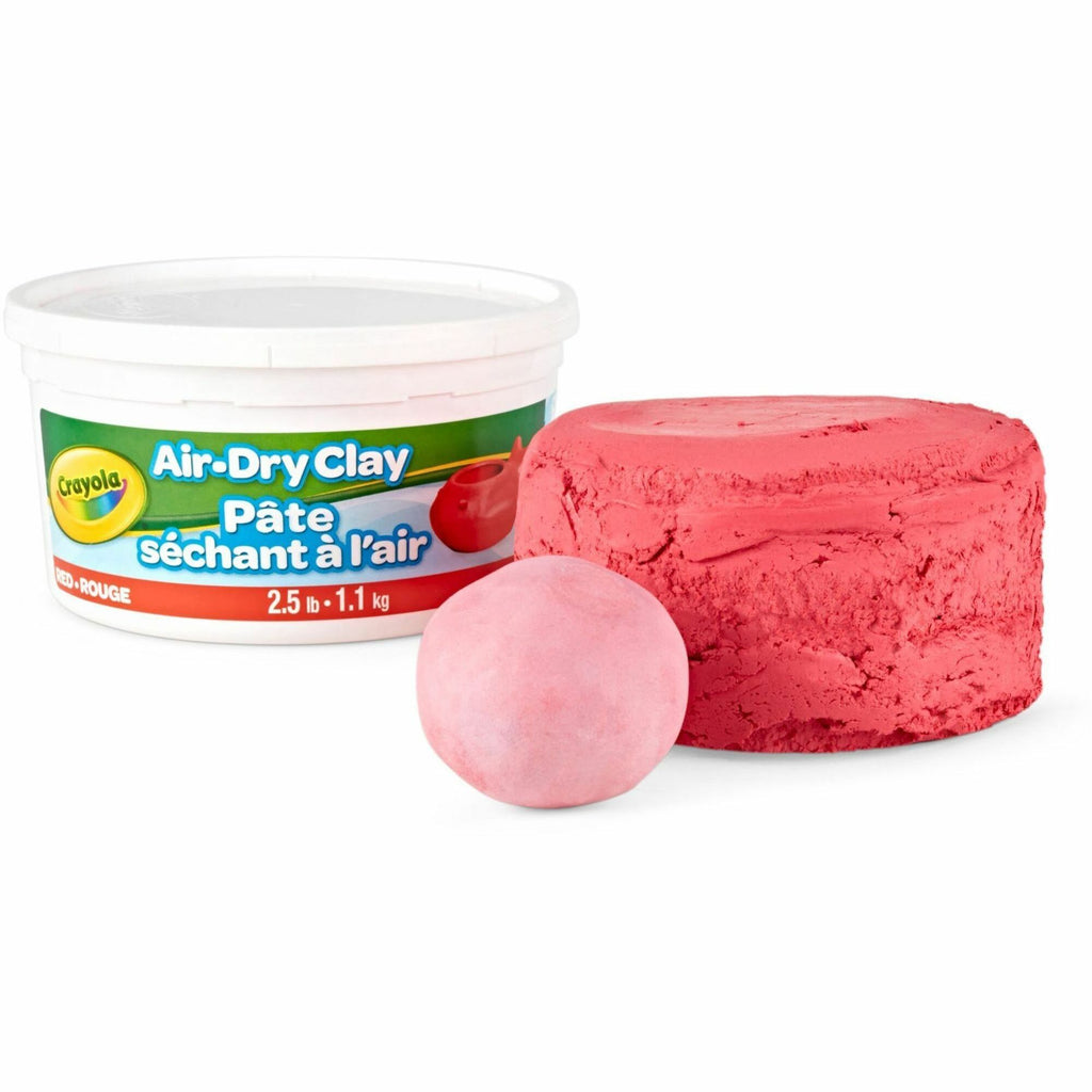 Crayola Air-Dry Clay - Art, Classroom, Art Room - 1 Each - Red