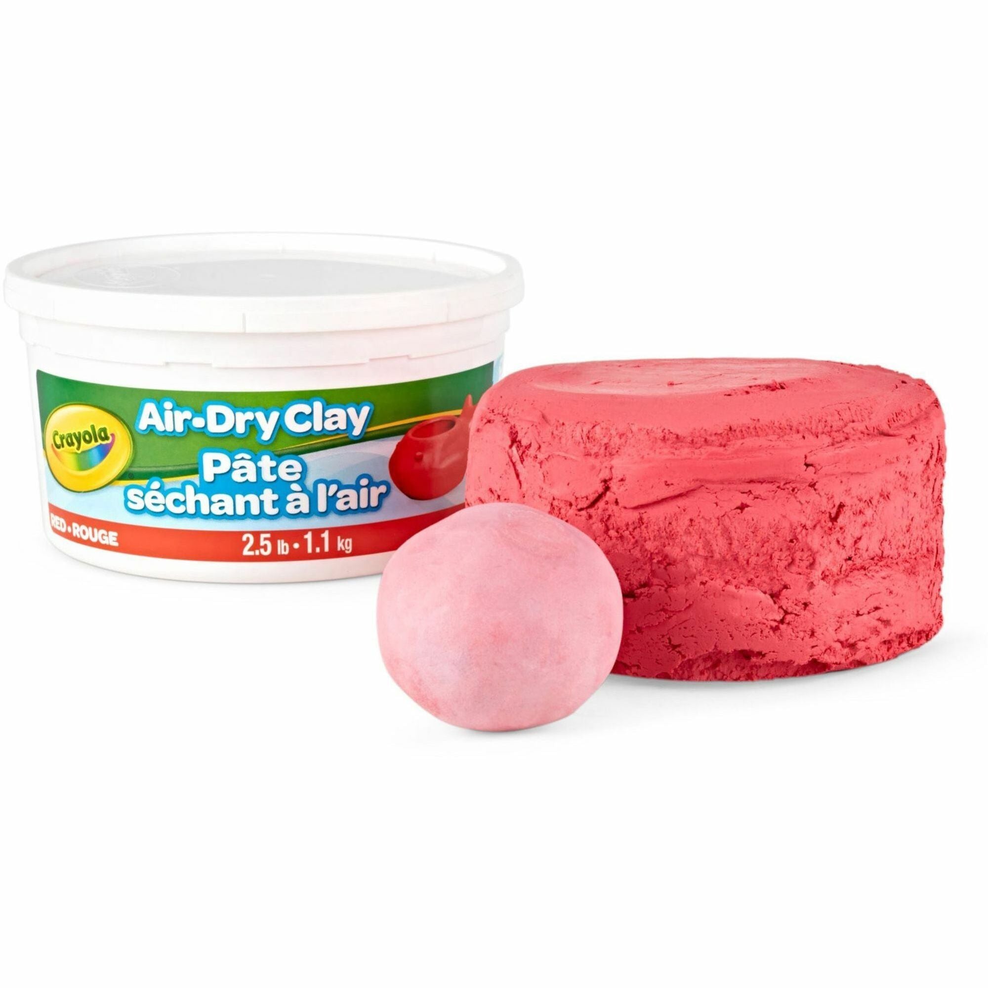 Crayola Air-Dry Clay - Art, Classroom, Art Room - 1 Each - Red
