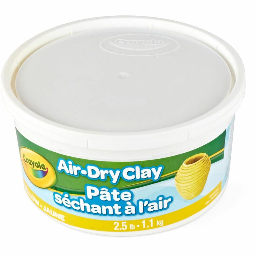 Crayola Air-Dry Clay - Art, Classroom, Art Room - 1 Each - Yellow