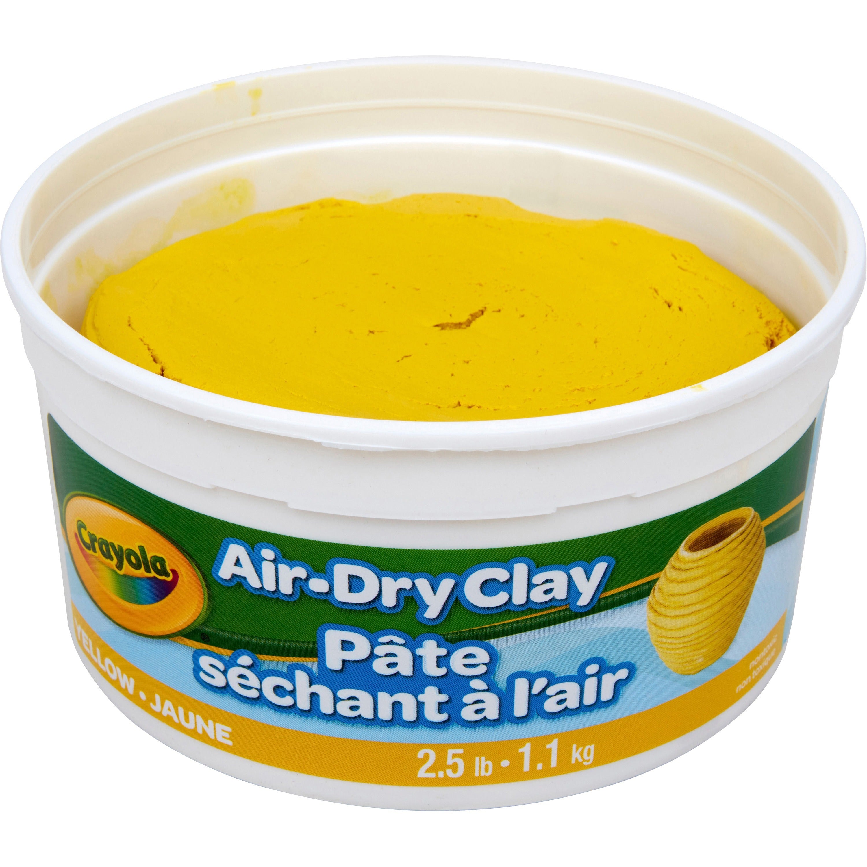crayola-air-dry-clay-art-classroom-art-room-1-each-yellow_cyo575134 - 1