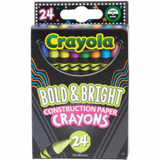 Crayola Construction Paper Crayons - Art, Paper, Cardboard - 1 Pack - Assorted