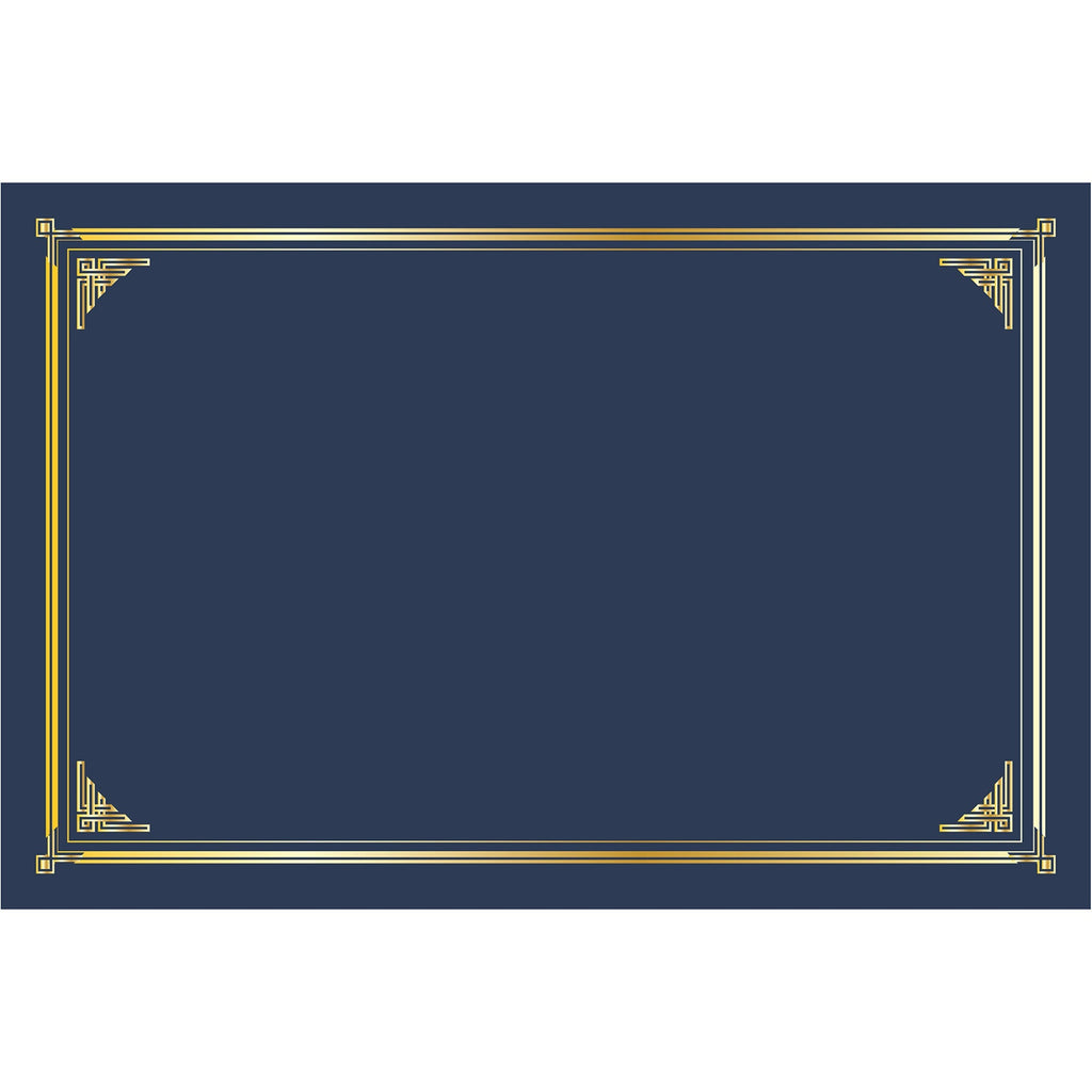 geographics-certificate-holder-linen-gold-foil-navy-blue-10-pack_geo48761 - 1