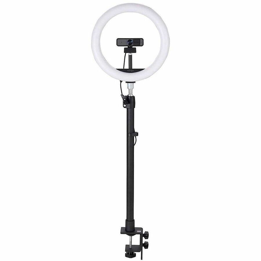 Kensington A1000 Clamp Mount for Microphone, Webcam, Lighting System, Telescope, Boom Arm - Black - Height Adjustable - 1 Each