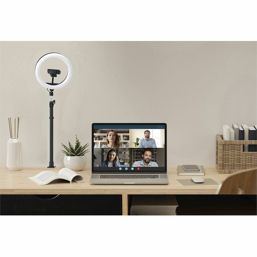 kensington-a1000-clamp-mount-for-microphone-webcam-lighting-system-telescope-boom-arm-black-height-adjustable-1-each_kmw87654 - 2
