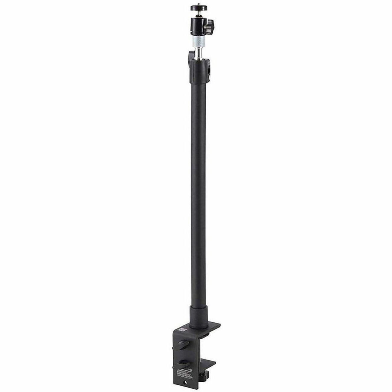Kensington A1000 Clamp Mount for Microphone, Webcam, Lighting System, Telescope, Boom Arm - Black - Height Adjustable - 1 Each