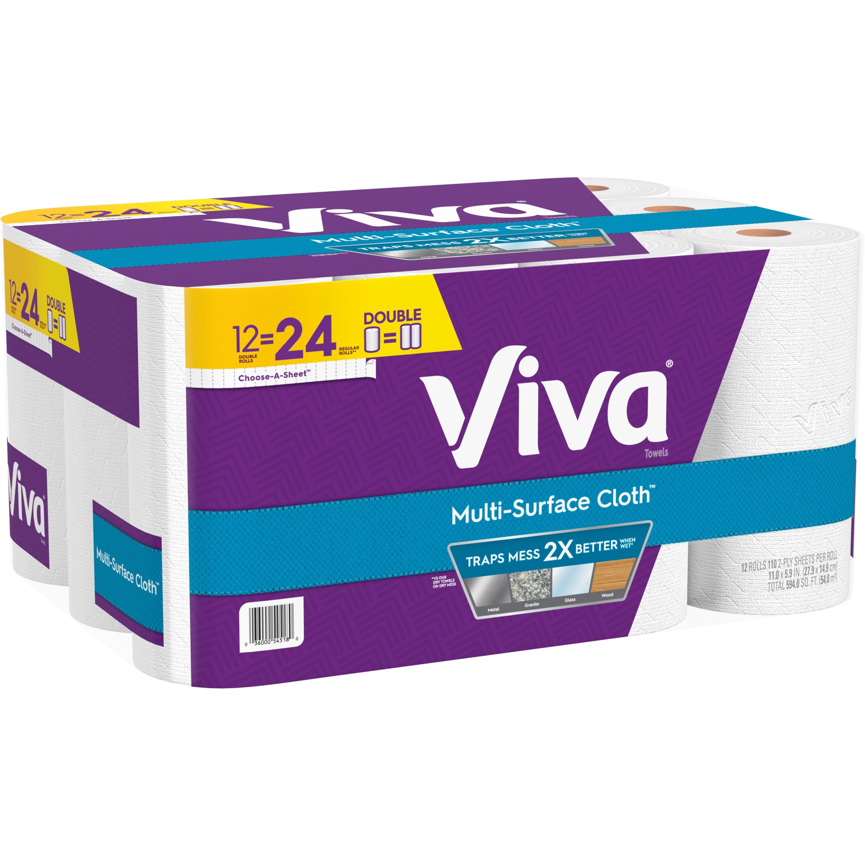 viva-multi-surface-cloth-towels-2-ply-white-perforated-absorbent-cleaning-durable-strong-versatile-for-multi-surface-12-pack_kcc54518 - 1