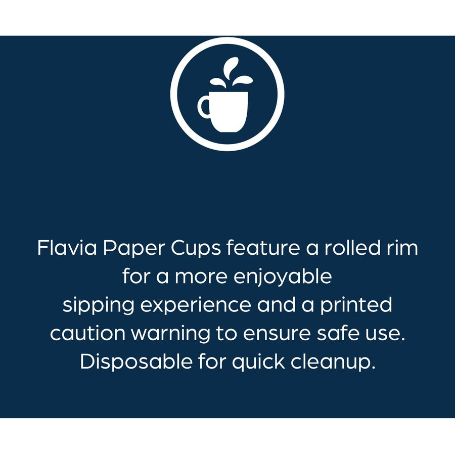 Flavia 10 oz Hot Beverage Paper Cups - 1000 / Carton - Blue - Paper - Beverage, Hot Drink