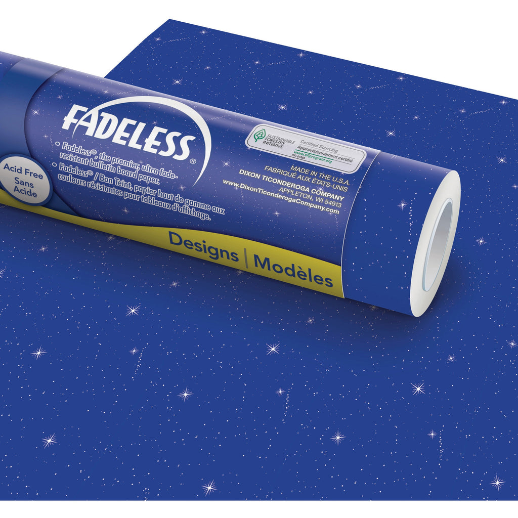 Fadeless Designs Bulletin Board Paper, Night Sky, 48" x 50 ft Roll