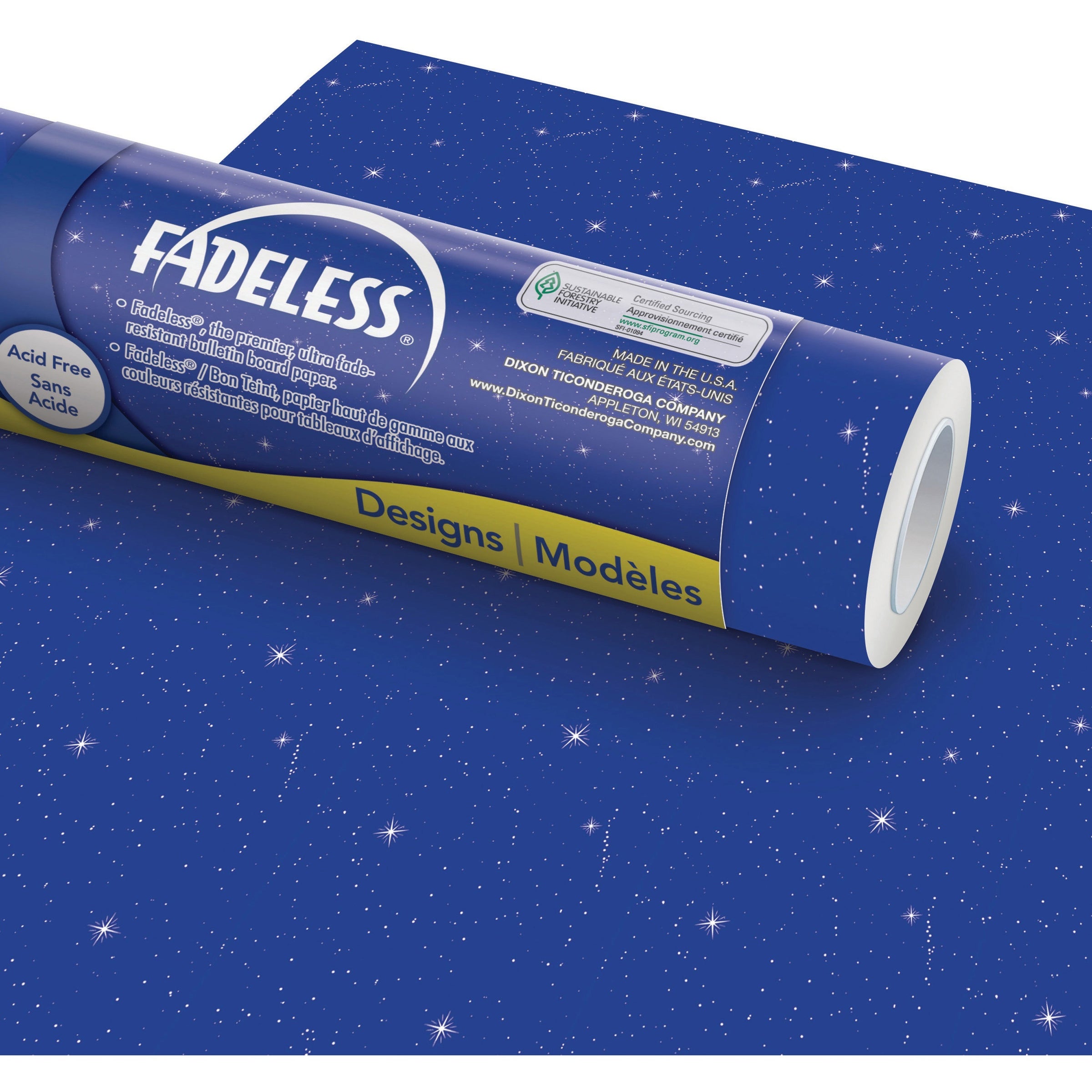 Fadeless Designs Bulletin Board Paper, Night Sky, 48" x 50 ft Roll