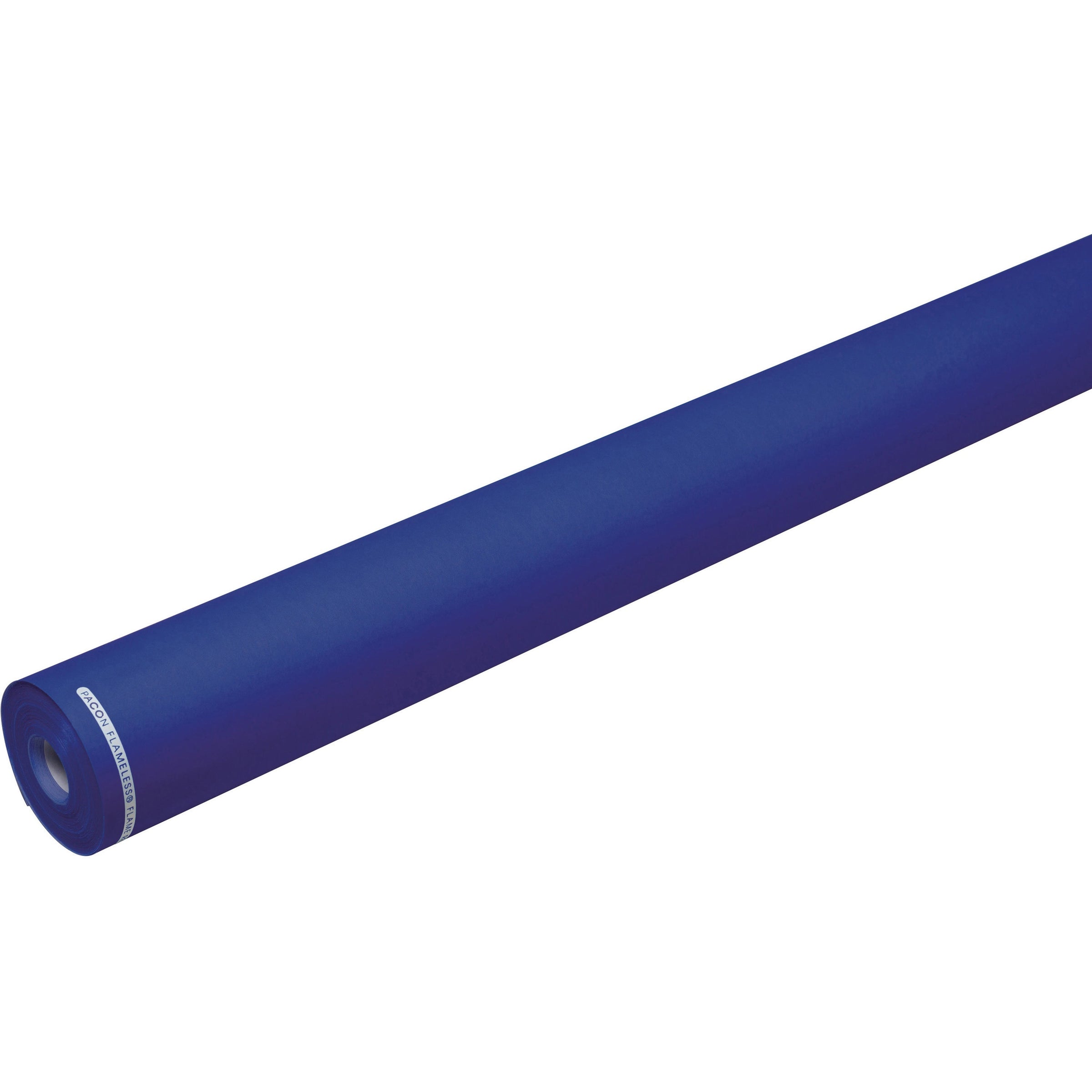 flameless-flame-retardant-paper-classroom-office-mural-banner-bulletin-board-48width-x-100-ftlength-1-roll-sapphire-blue_pacp0052251 - 1