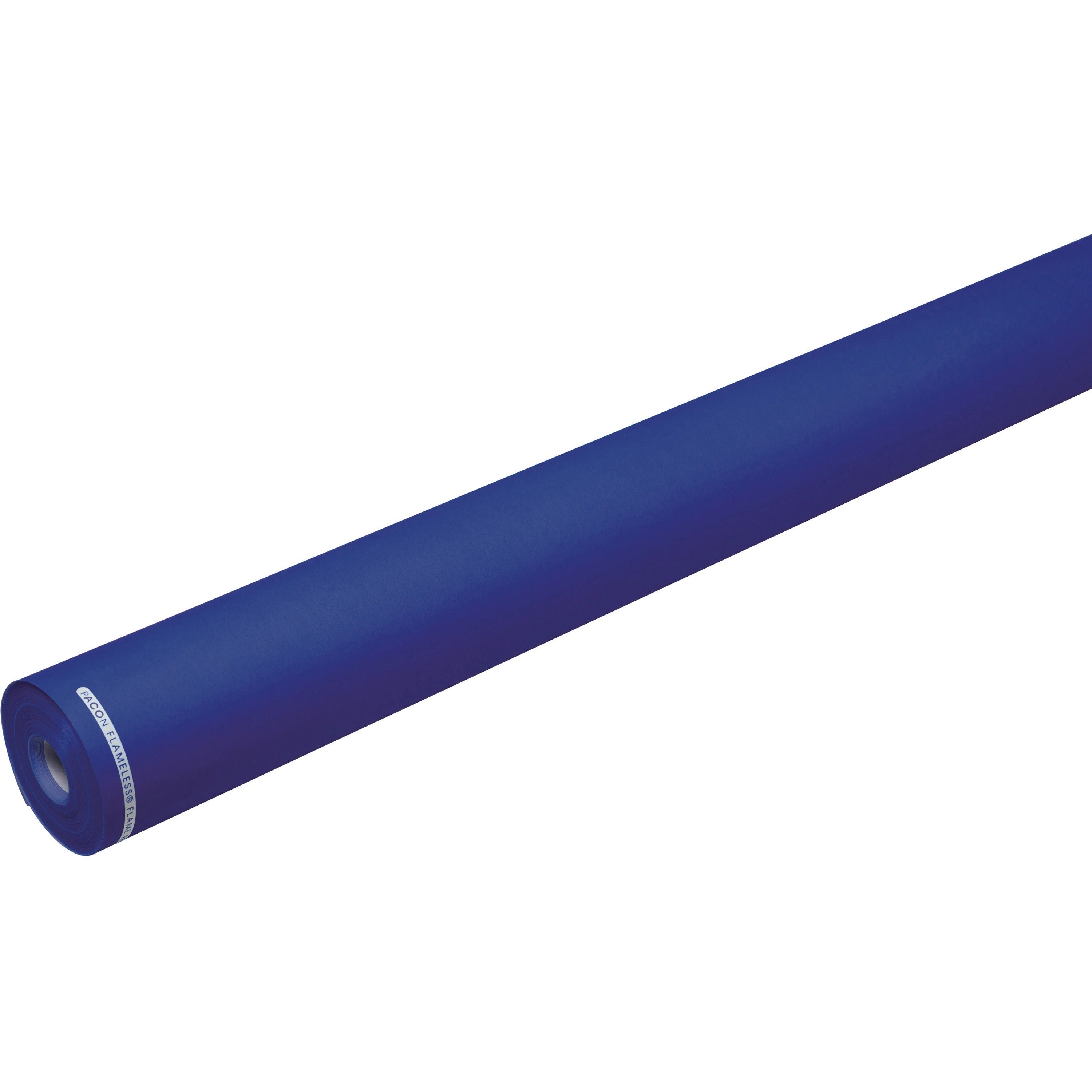 flameless-flame-retardant-paper-classroom-office-mural-banner-bulletin-board-48width-x-100-ftlength-1-roll-sapphire-blue_pacp0052251 - 1