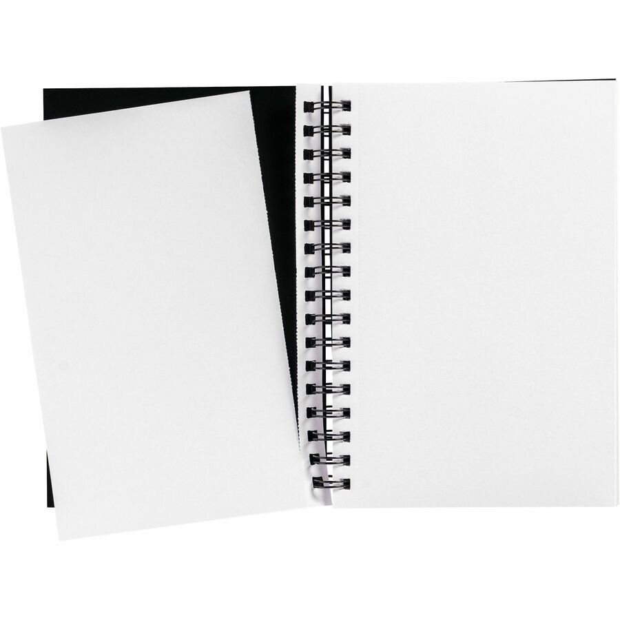 ucreate-poly-cover-sketch-book-75-sheets-spiral-70-lb-basis-weight-9-x-6-blackpolyurethane-cover-heavyweight-acid-free-paper-durable-cover-perforated-1-each_pacpcar37089 - 5