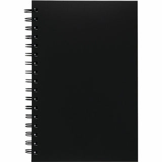 UCreate Poly Cover Sketch Book - 75 Sheets - Spiral - 70 lb Basis Weight - 9" x 6" - BlackPolyurethane Cover - Heavyweight, Acid-free Paper, Durable Cover, Perforated - 1 Each