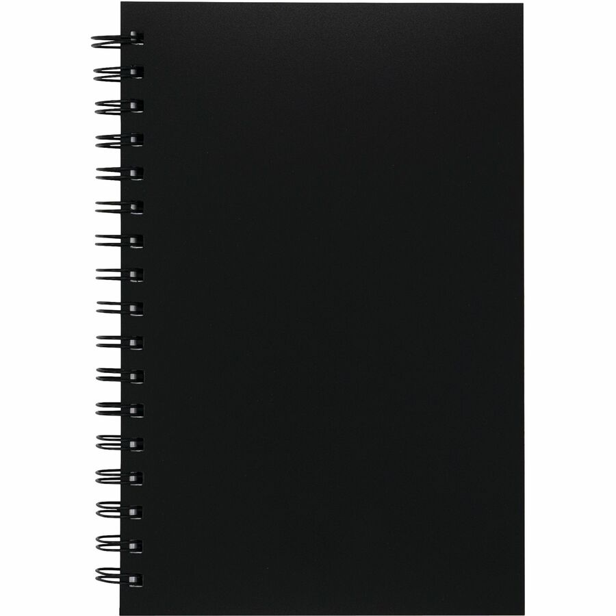 UCreate Poly Cover Sketch Book - 75 Sheets - Spiral - 70 lb Basis Weight - 9" x 6" - BlackPolyurethane Cover - Heavyweight, Acid-free Paper, Durable Cover, Perforated - 1 Each