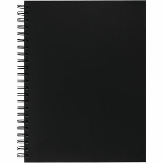 UCreate Poly Cover Sketch Book, 43 lb Cover Paper Stock, Black Cover, 75 Sheets per Book, 12 x 9 Sheets